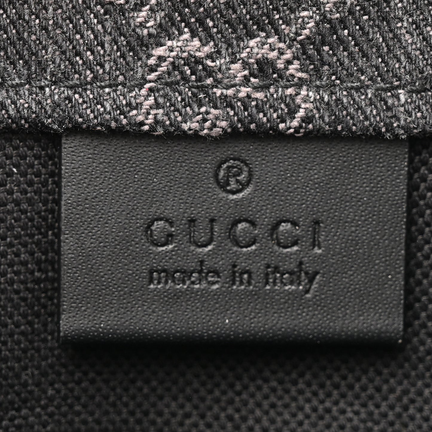 Denim GG Monogram Dollar Calfskin Mini Ophidia Tote Black Grey