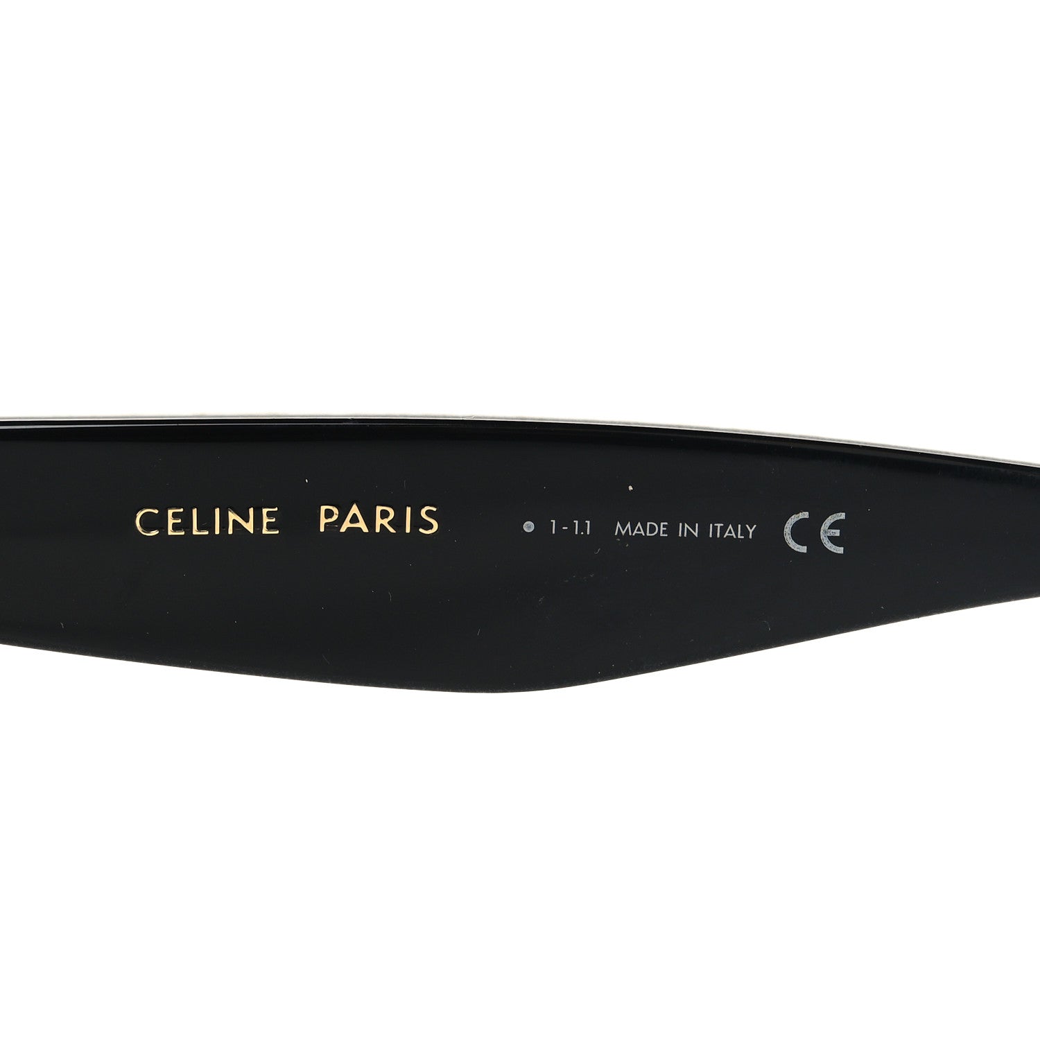 Celine Acetate Polarized Cat Eye Sunglasses CL4004IN Black 5 of 7