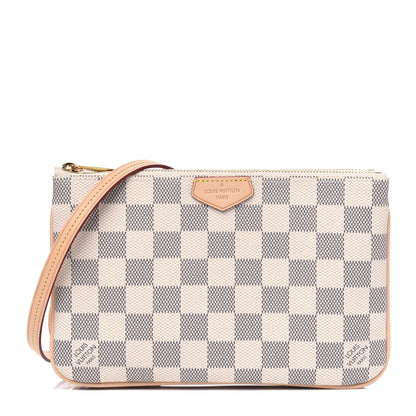 Louis Vuitton Damier Azur Double Zip Pochette 1 of 4