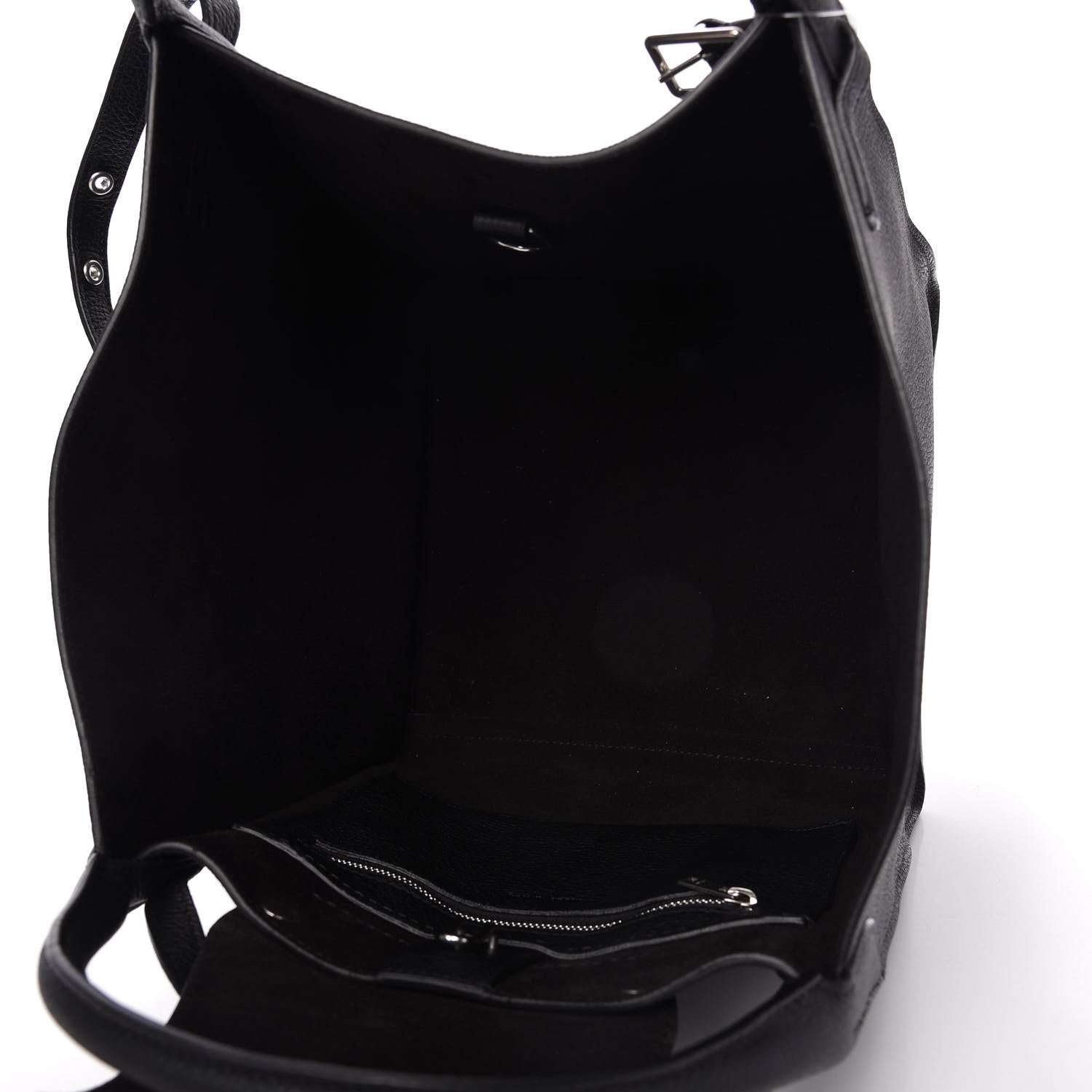 Celine Supple Grained Calfskin Small Long Strap Big Bag Black 5 of 9