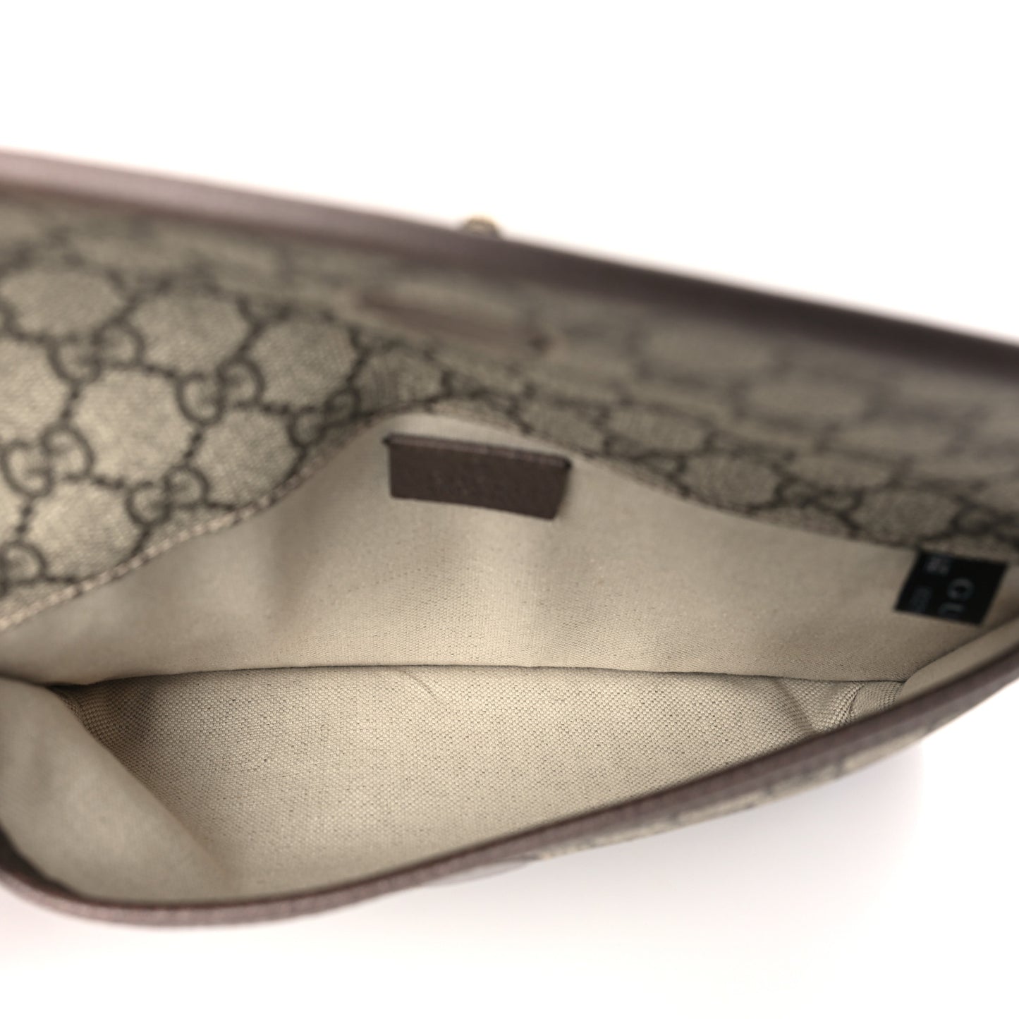 GG Supreme Monogram Neo Vintage Web Belt Bag Brown