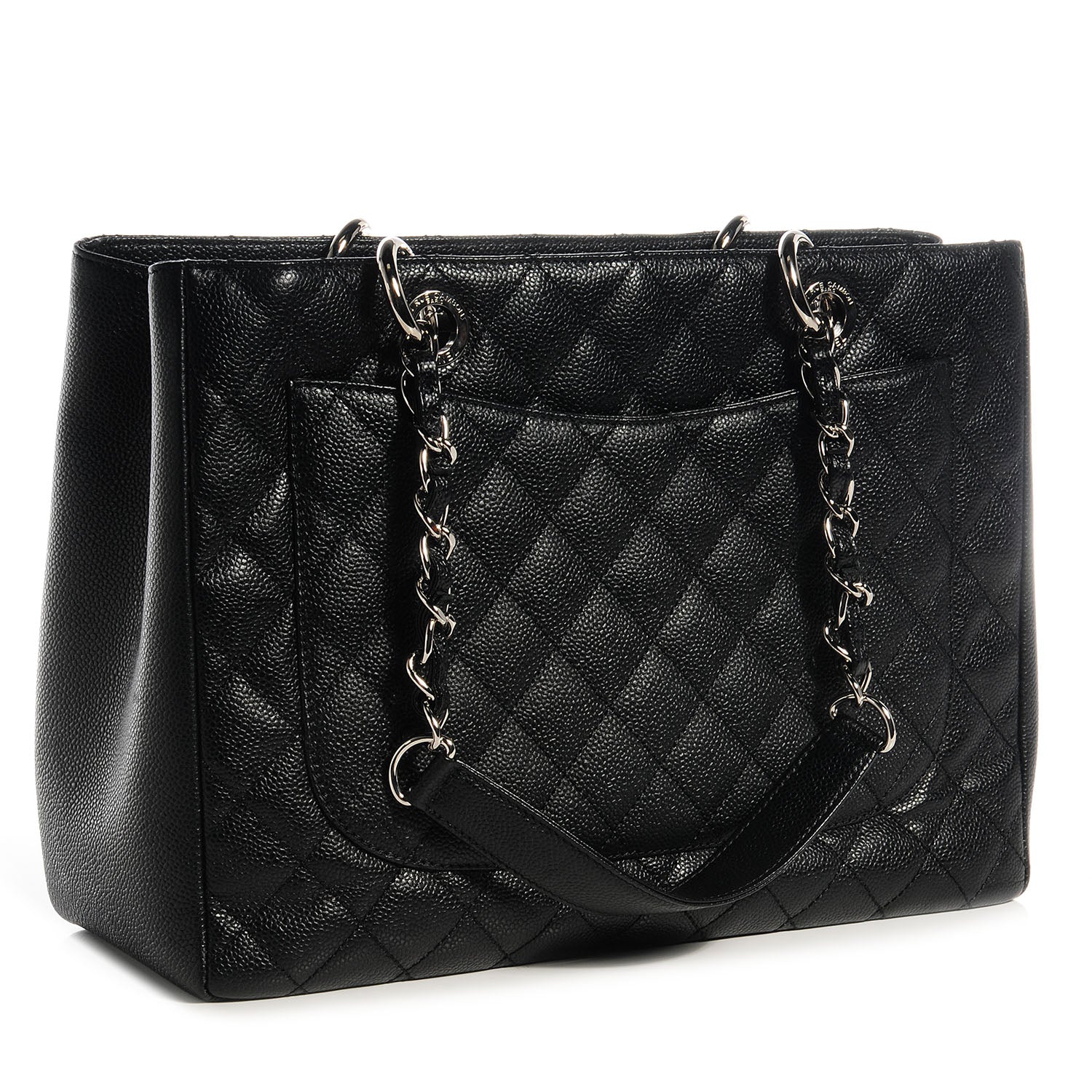 Chanel Caviar Grand Shopping Tote GST Black 3 of 7
