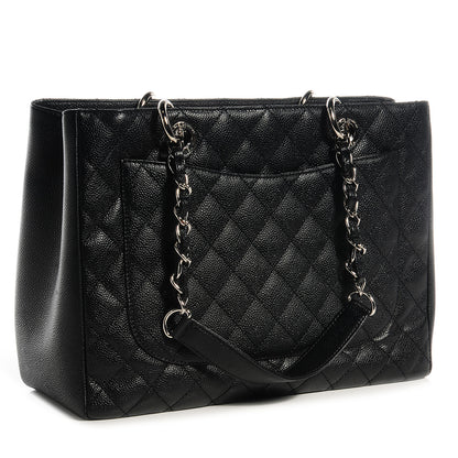 Chanel Caviar Grand Shopping Tote GST Black 3 of 7