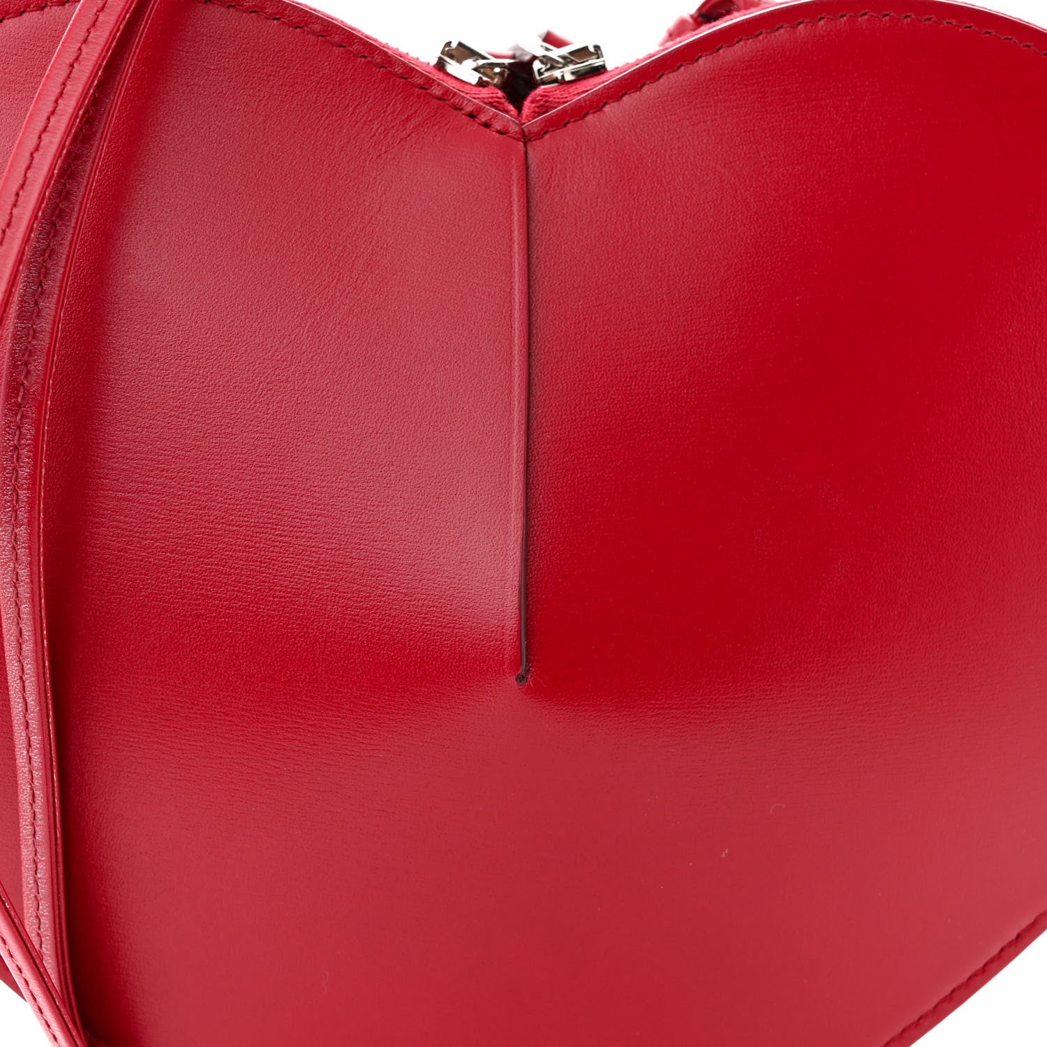 Alaia Lux Calfskin Le Coeur Bag Lacquer Red 7 of 9