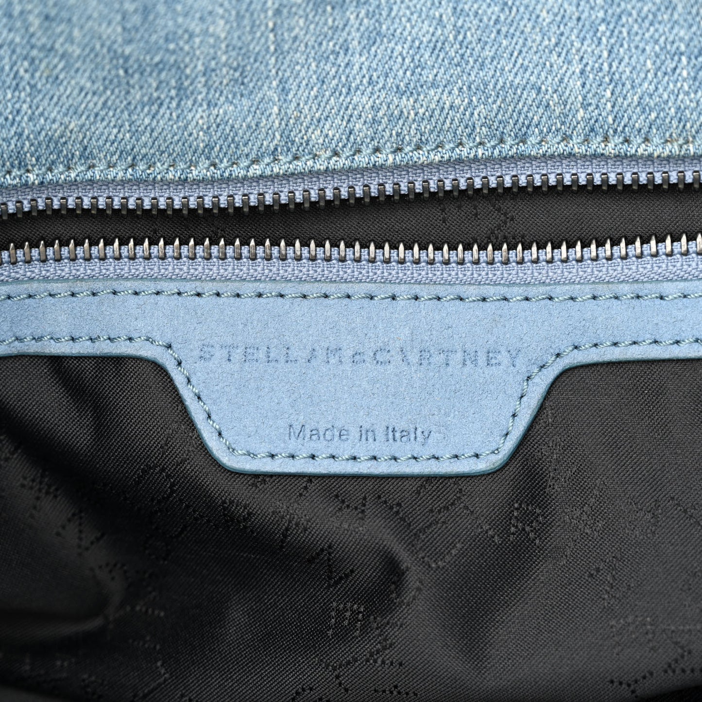 Denim Star Small Falabella Tote Blue