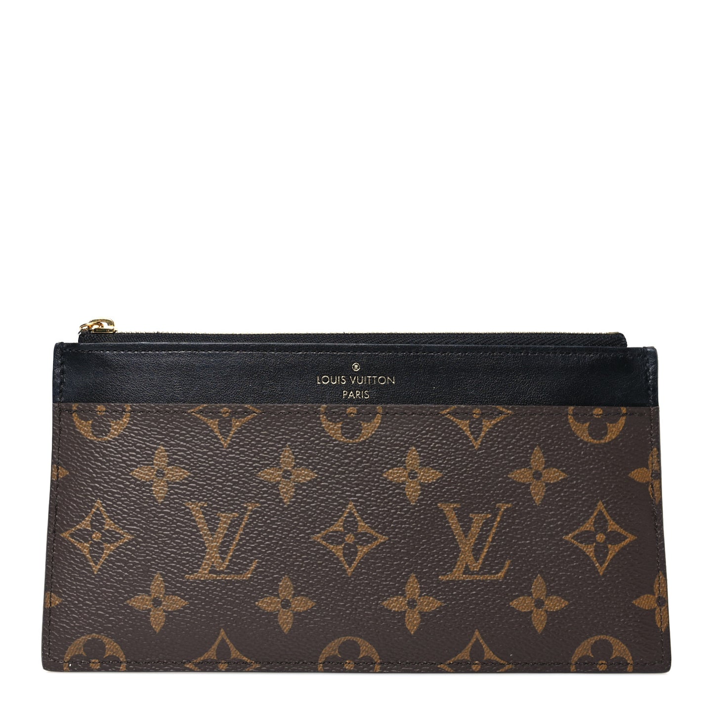 Monogram Slim Purse Black