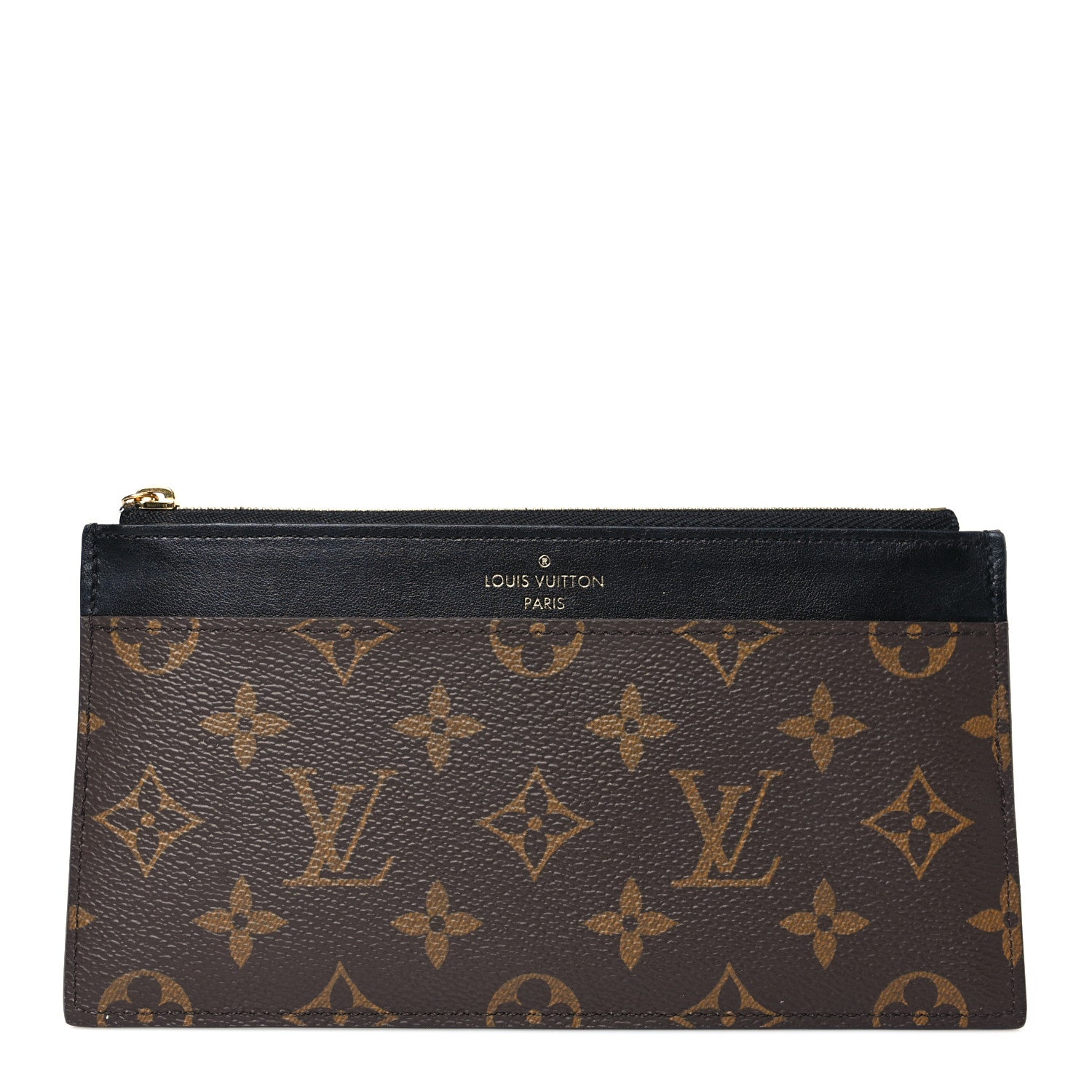 Louis Vuitton Monogram Slim Purse Black 1 of 6
