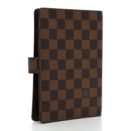 Louis Vuitton Damier Ebene Medium Ring Agenda Cover 3 of 8