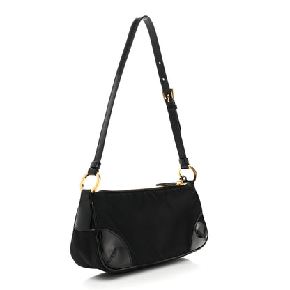 Prada Re-Nylon Spazzolato Re-Edition 2002 Shoulder Bag Black 3 of 10