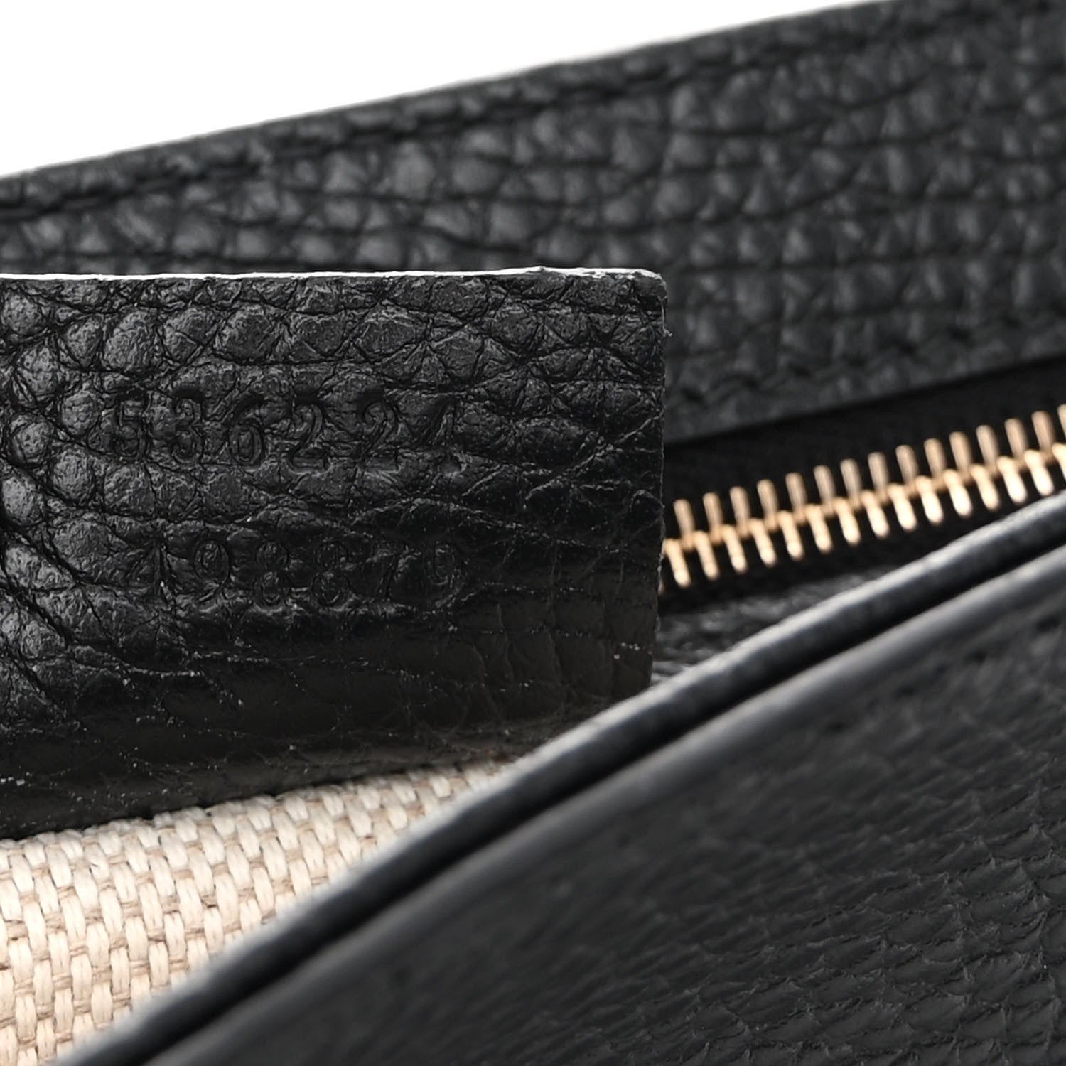 Gucci Pebbled Calfskin Medium Soho Flap Crossbody Black 7 of 10