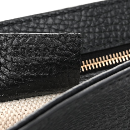 Gucci Pebbled Calfskin Medium Soho Flap Crossbody Black 7 of 10