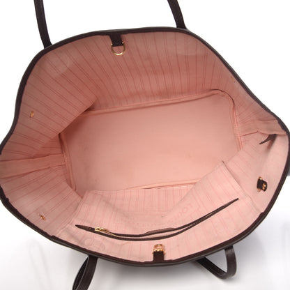 Louis Vuitton Damier Ebene Neo Neverfull MM Rose Ballerine 5 of 14
