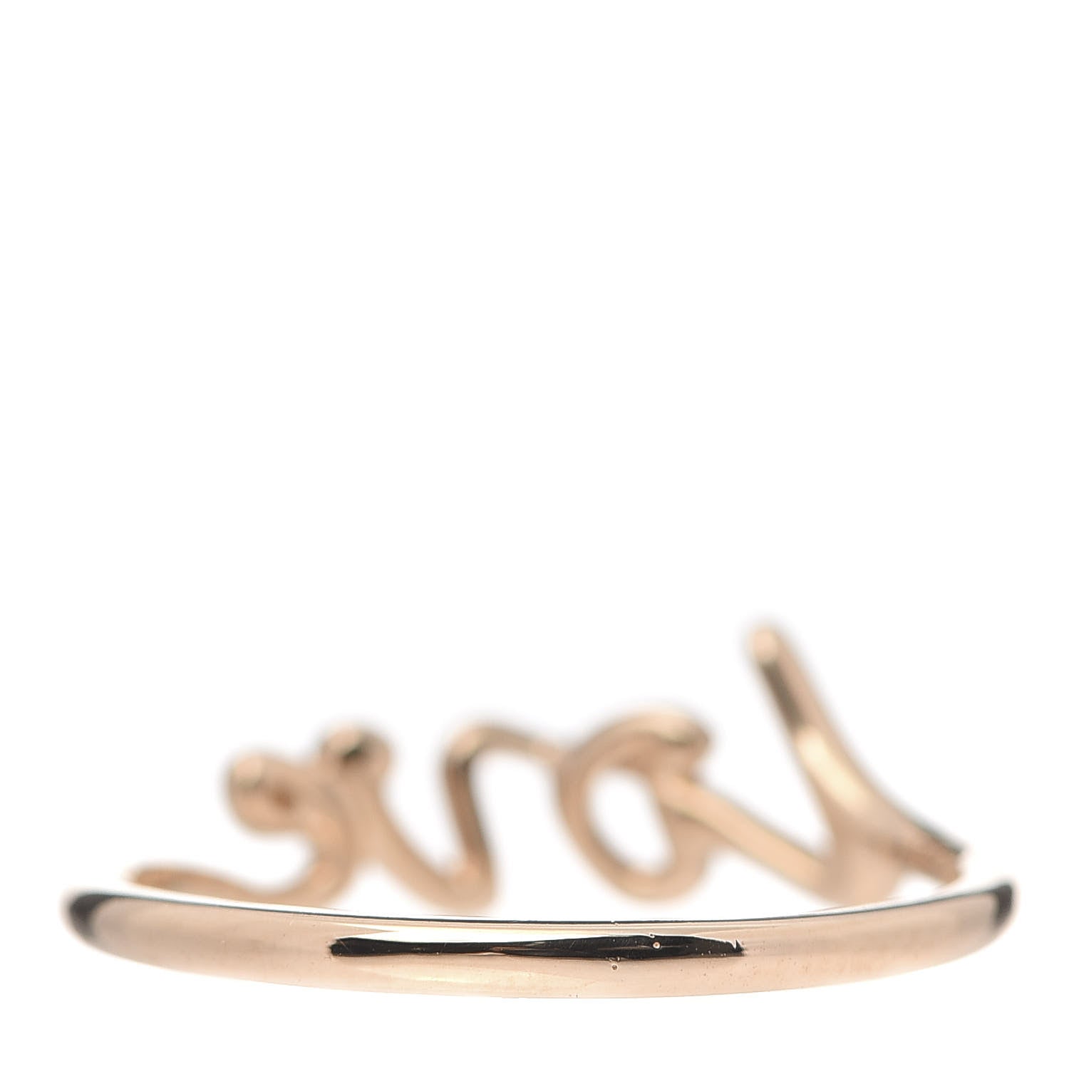 Tiffany 18K Rose Gold Mini Paloma Picasso Graffiti Love Ring 54 6.75 3 of 6