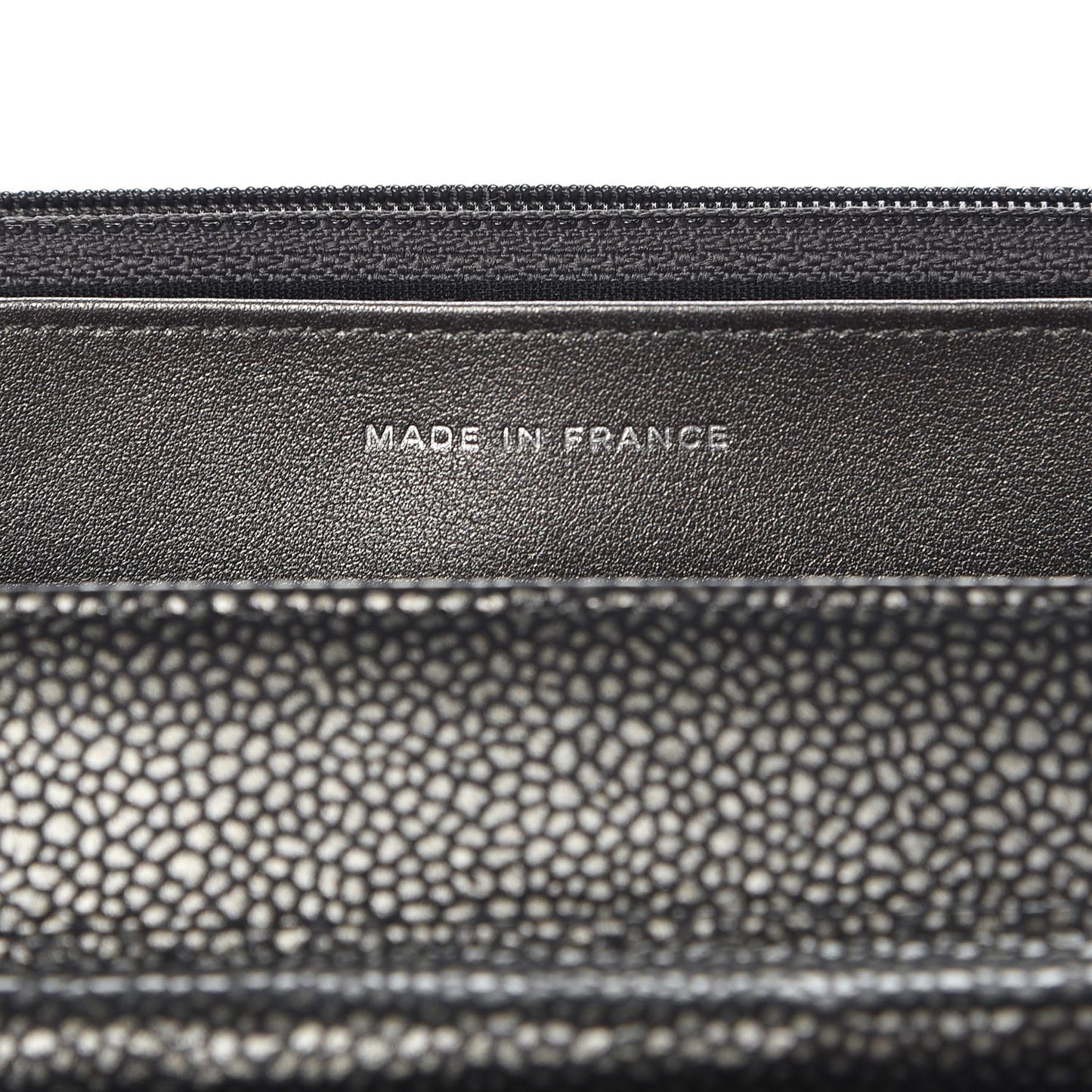 Metallic Caviar Timeless CC Wallet On Chain WOC Dark Silver