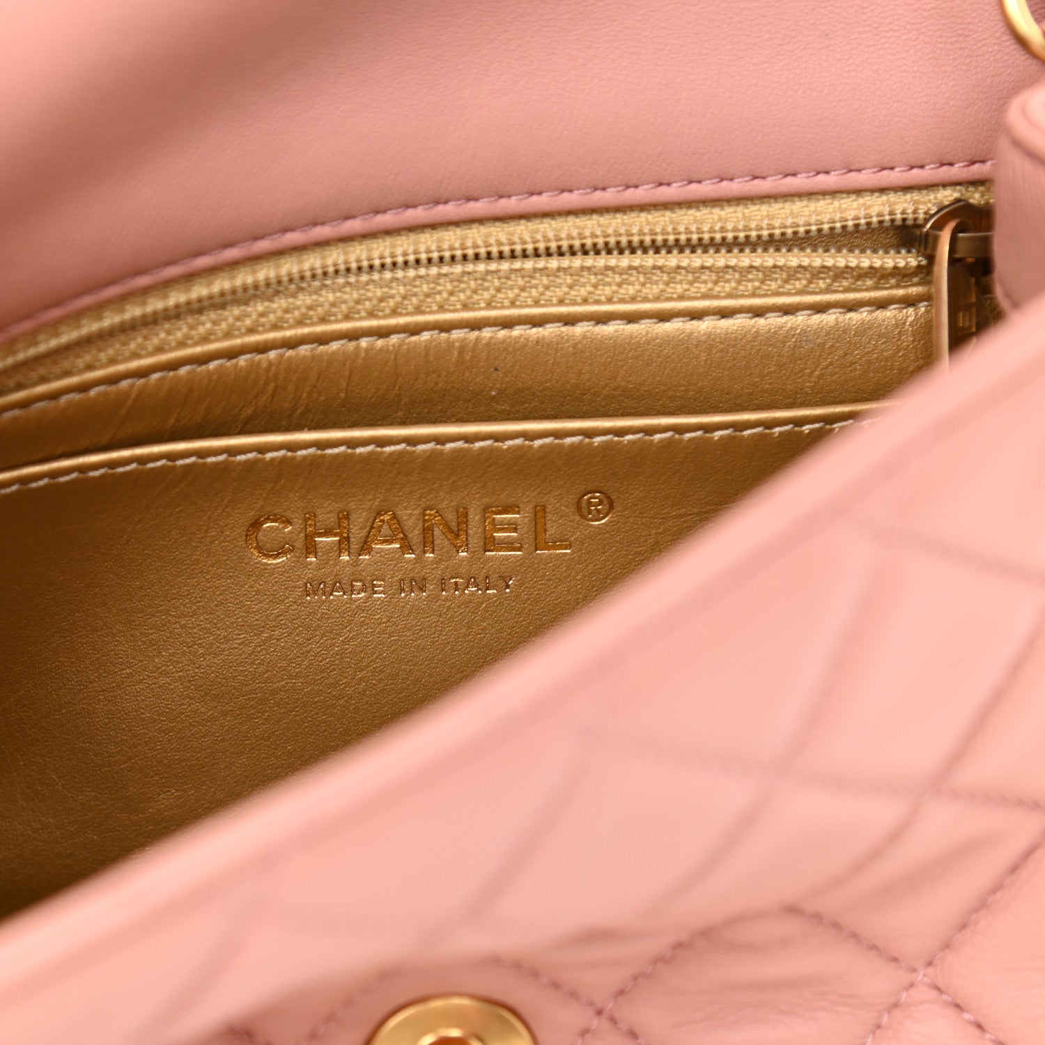 Chanel Lambskin Quilted Mini Pearl Crush Flap Dark Pink 5 of 8