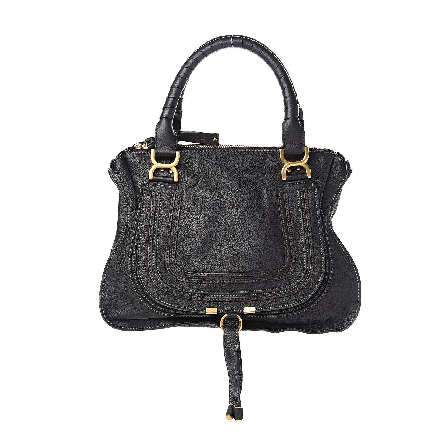 Chloe Calfskin Medium Marcie Satchel Black 1 of 9