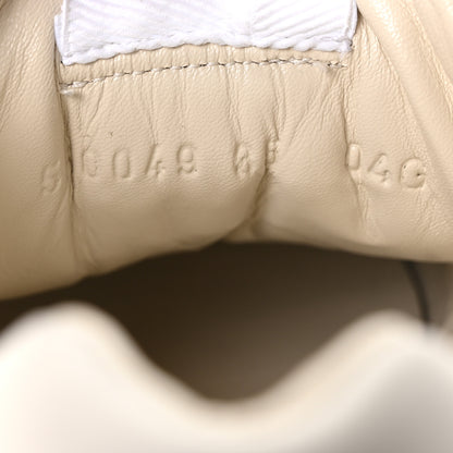 Gucci Calfskin Interlocking G Heart Rhyton Sneakers 35 Mystic White 9 of 10