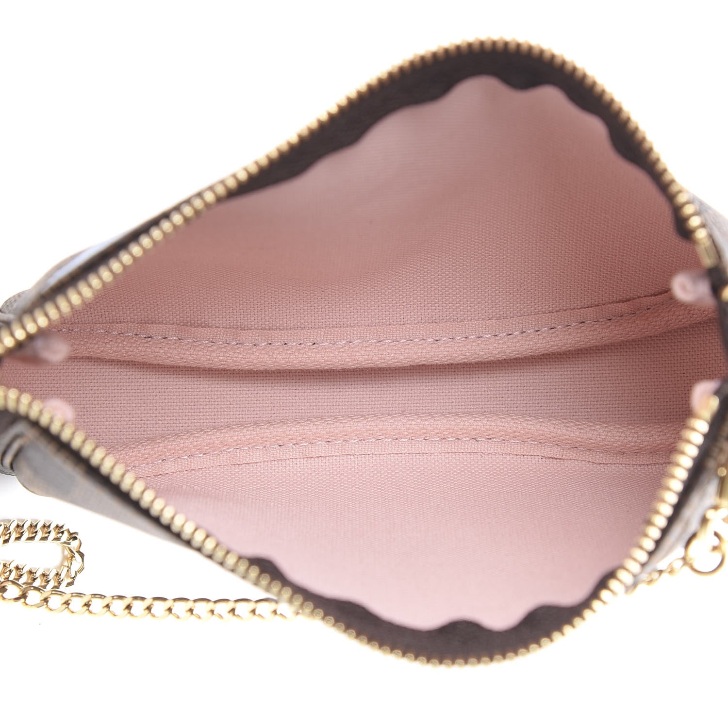 Louis Vuitton Damier Ebene 2020 Christmas Animation Big Wheel Mini Pochette Accessories Rose Ballerine 4 of 7