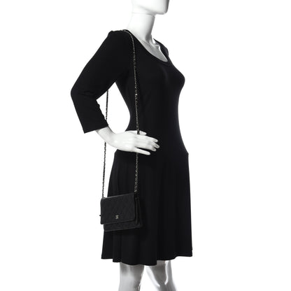 Chanel Caviar Quilted Wallet On Chain WOC Black 2 of 12