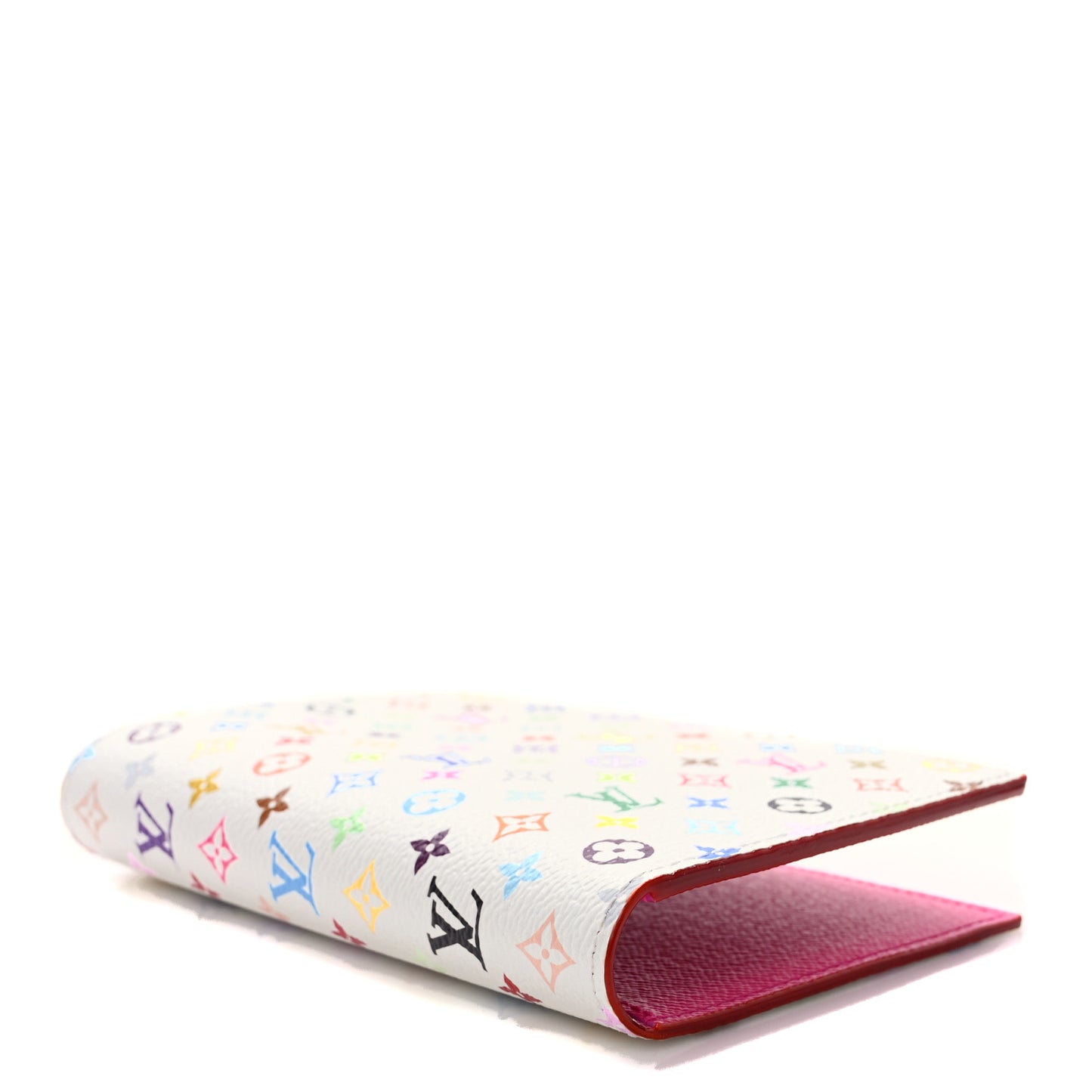 X TM Monogram Multicolor Passport Cover White