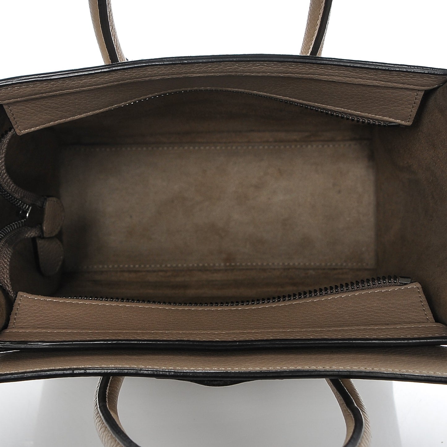 Drummed Calfskin Nano Luggage Dune