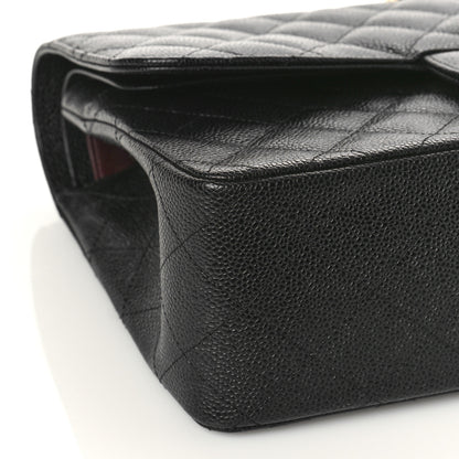 Chanel Caviar Quilted Jumbo Double Flap Black 8 of 10