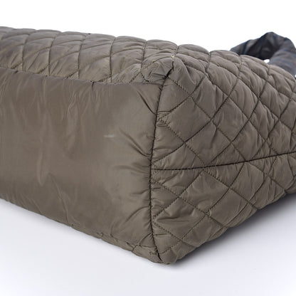 Chanel Nylon Quilted Large Coco Cocoon Tote Khaki 11 of 13
