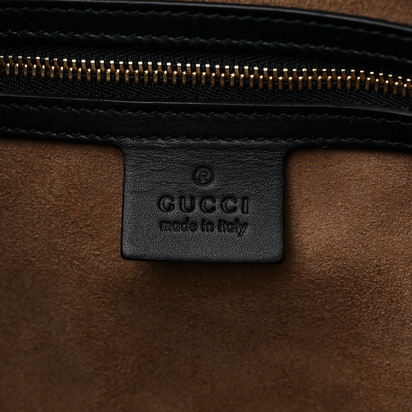 GG Supreme Monogram Medium Padlock Tote Black