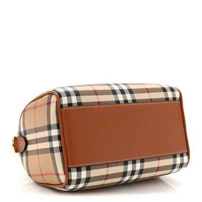 Burberry Vintage Check Mini Bowling Bag Briar Brown 4 of 9