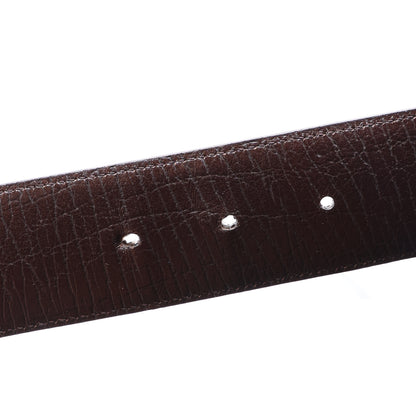 Gucci GG Supreme Monogram Calfskin Double G 80 32 Belt Beige Ebony New Acero 4 of 5