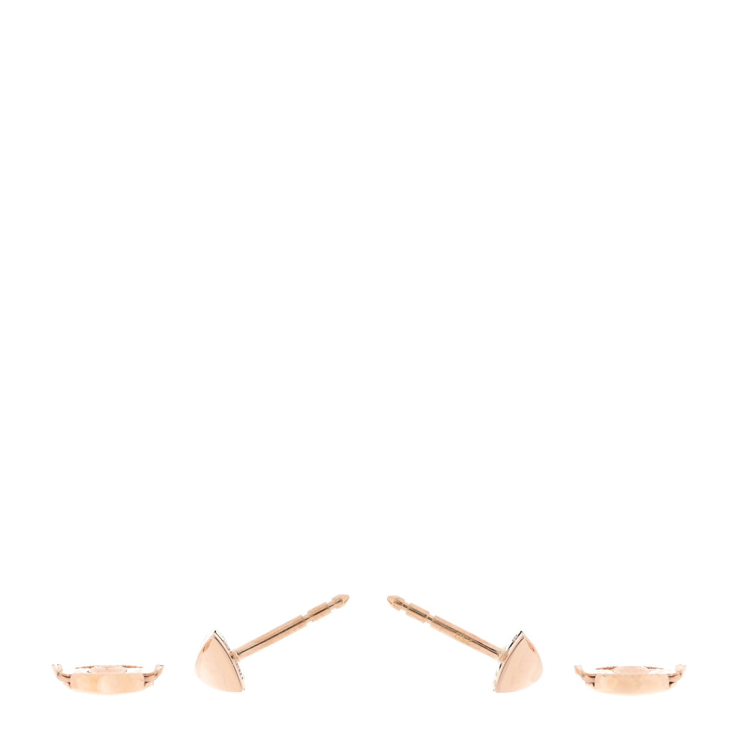 18K Rose Gold Clou d'H Stud Earrings