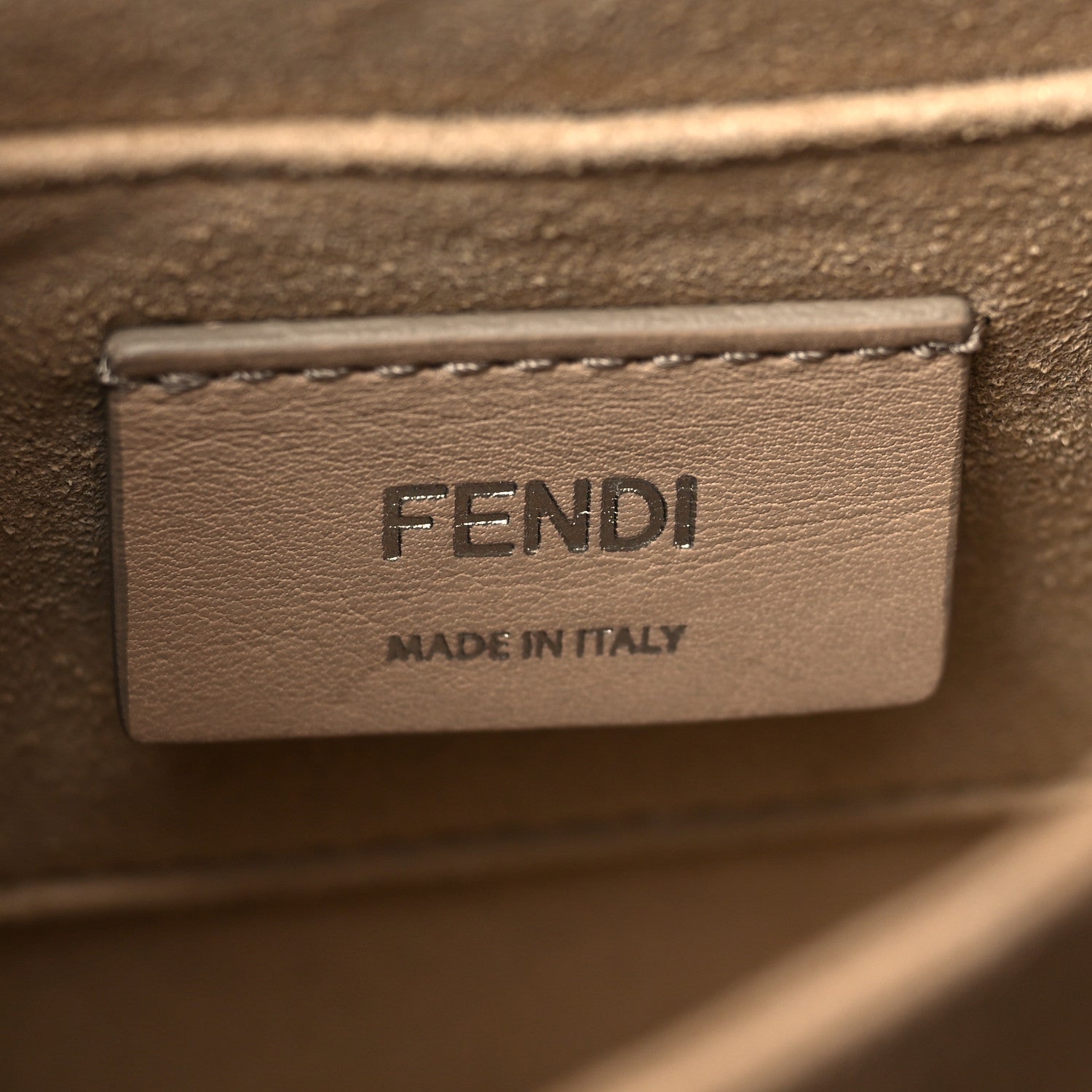Fendi Vitello Shiny Nappa Bi-Color FF 1974 Lace Up Bow Embossed Small Kan I Shoulder Bag Maya Black Fragola 5 of 9