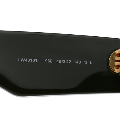 Loewe Acetate Rectangular Sunglasses LW40101I Dark Olive 6 of 7