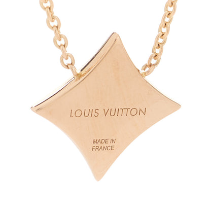 Louis Vuitton 18K Pink Gold Mother of Pearl Color Blossom Star Pendant Necklace 5 of 6