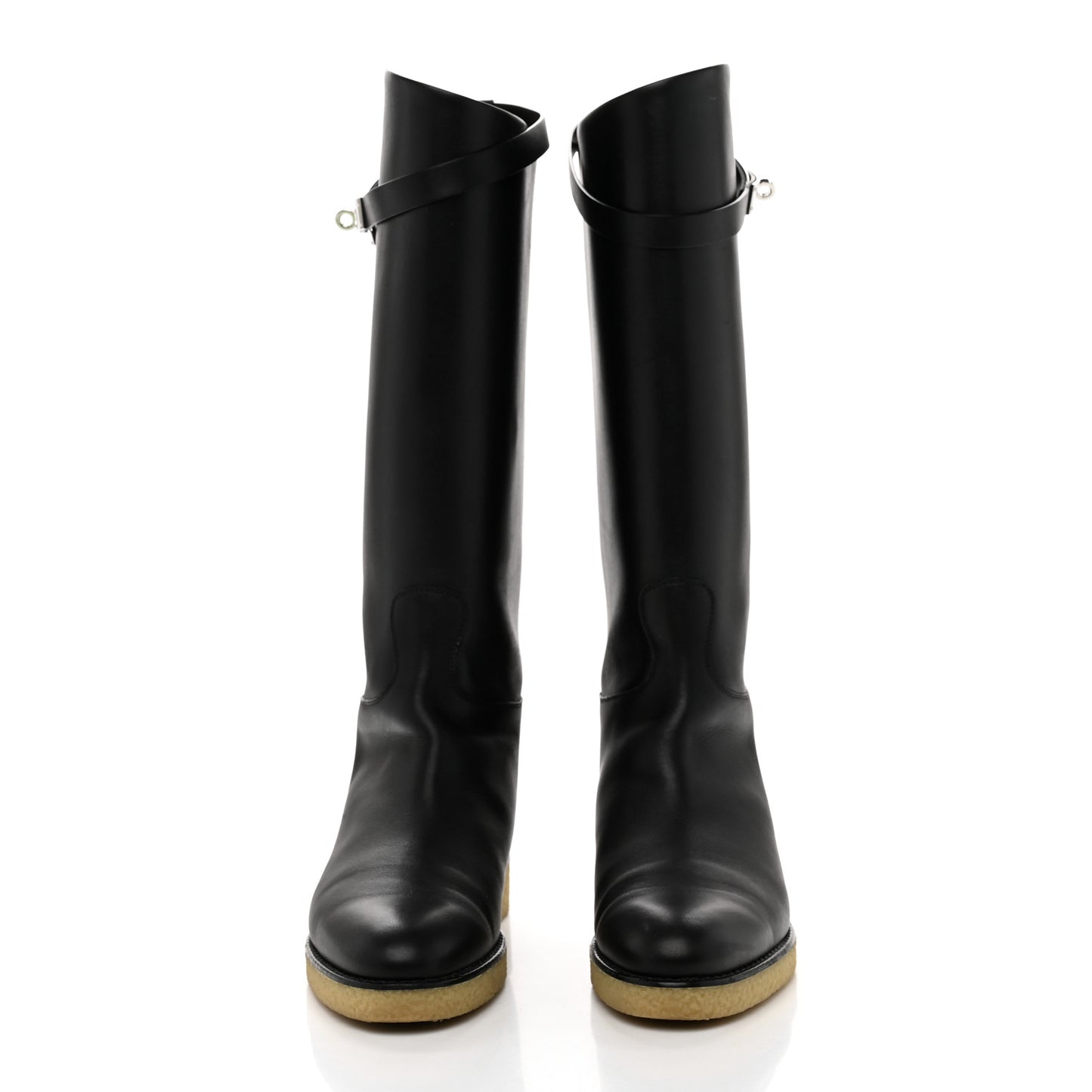 Calfskin Faustine Boots 40 Black