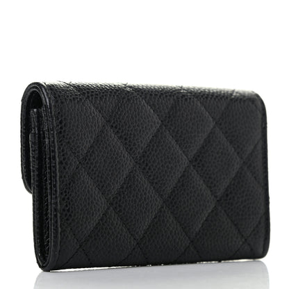 Chanel Caviar Quilted Flap Card Holder Black 3 of 8