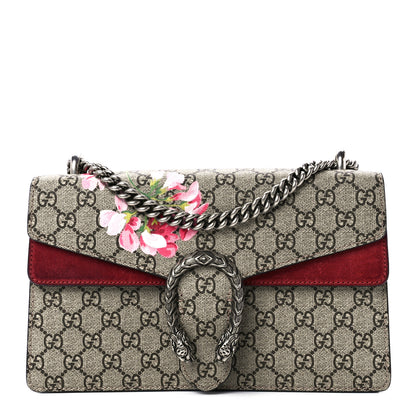 Gucci GG Supreme Monogram Blooms Small Dionysus Shoulder Bag Beige Multicolor Dry Rose 1 of 11