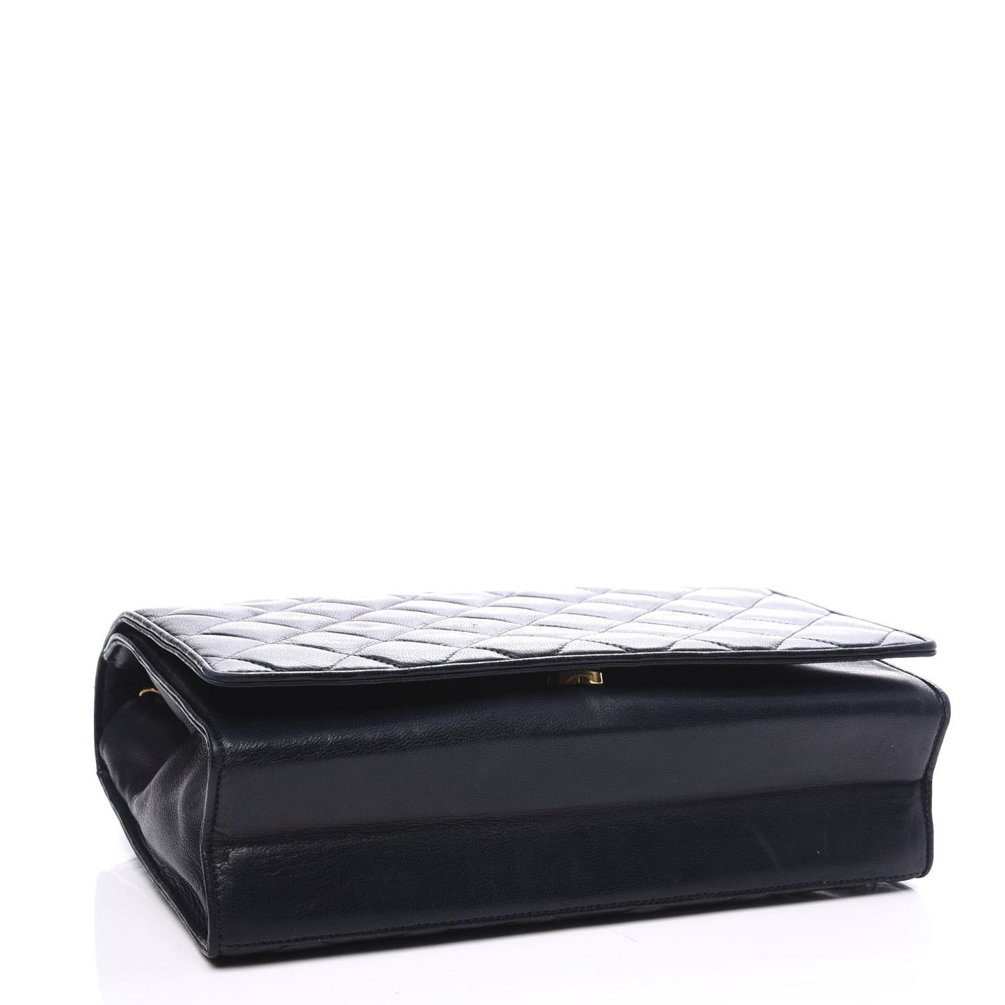 Lambskin Quilted CC Small Single Flap Navy