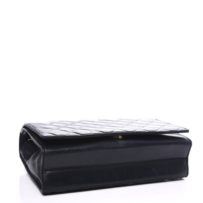 Chanel Lambskin Quilted CC Small Single Flap Navy 3 of 11