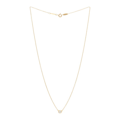 Tiffany 18K Yellow Gold Diamond .21ct Elsa Peretti Diamonds by the Yard Pendant Necklace 3 of 4