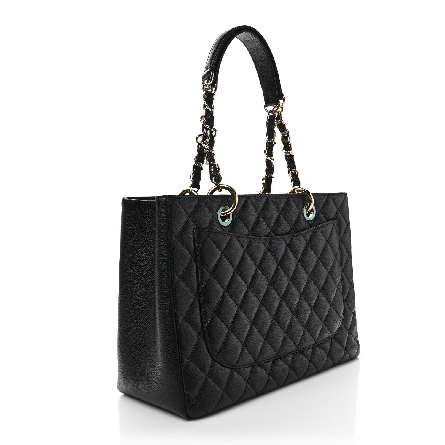 Chanel Caviar Quilted Grand Shopping Tote GST Black 2 of 7