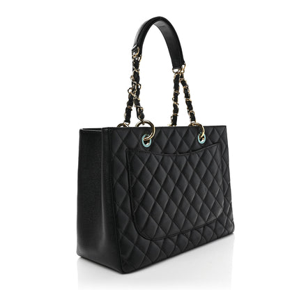 Chanel Caviar Quilted Grand Shopping Tote GST Black 2 of 7