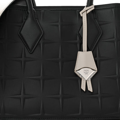 MCM Calfskin Embossed Park Avenue Medium Neo Milla Tote Black 8 of 10