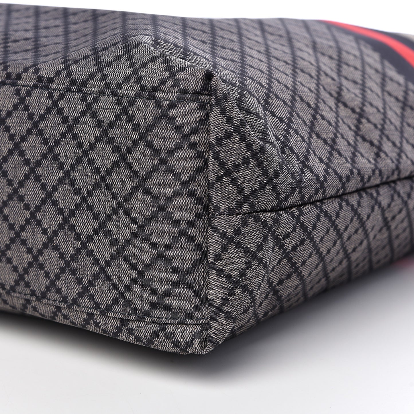 Nylon Diamante Web Tote Blue