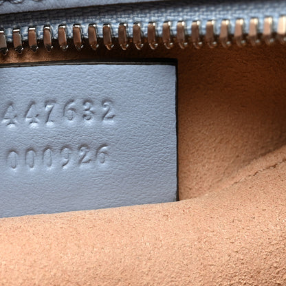 Gucci Calfskin Matelasse Small GG Marmont Chain Shoulder Bag Porcelain Light Blue 8 of 10
