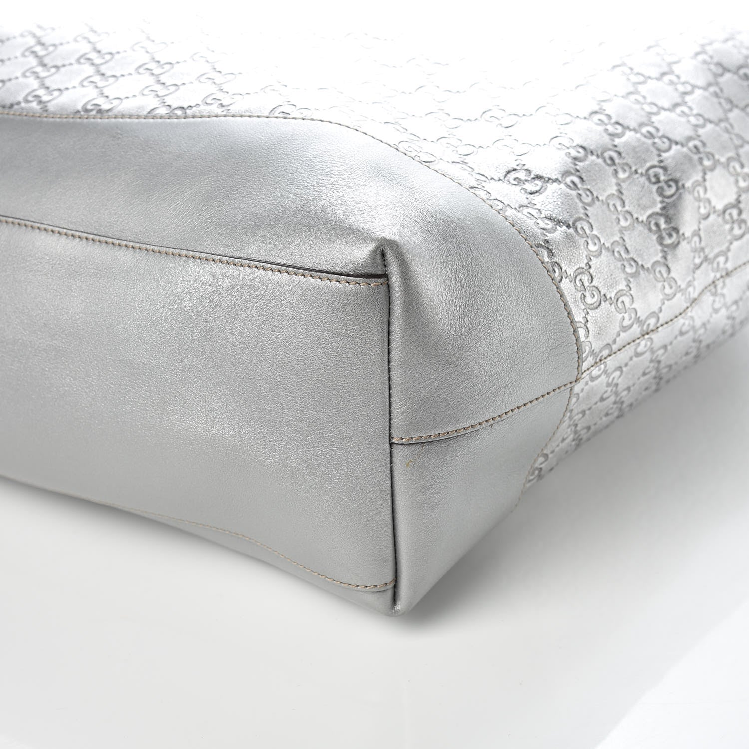 Gucci Guccissima Large Tote Silver 5 of 9