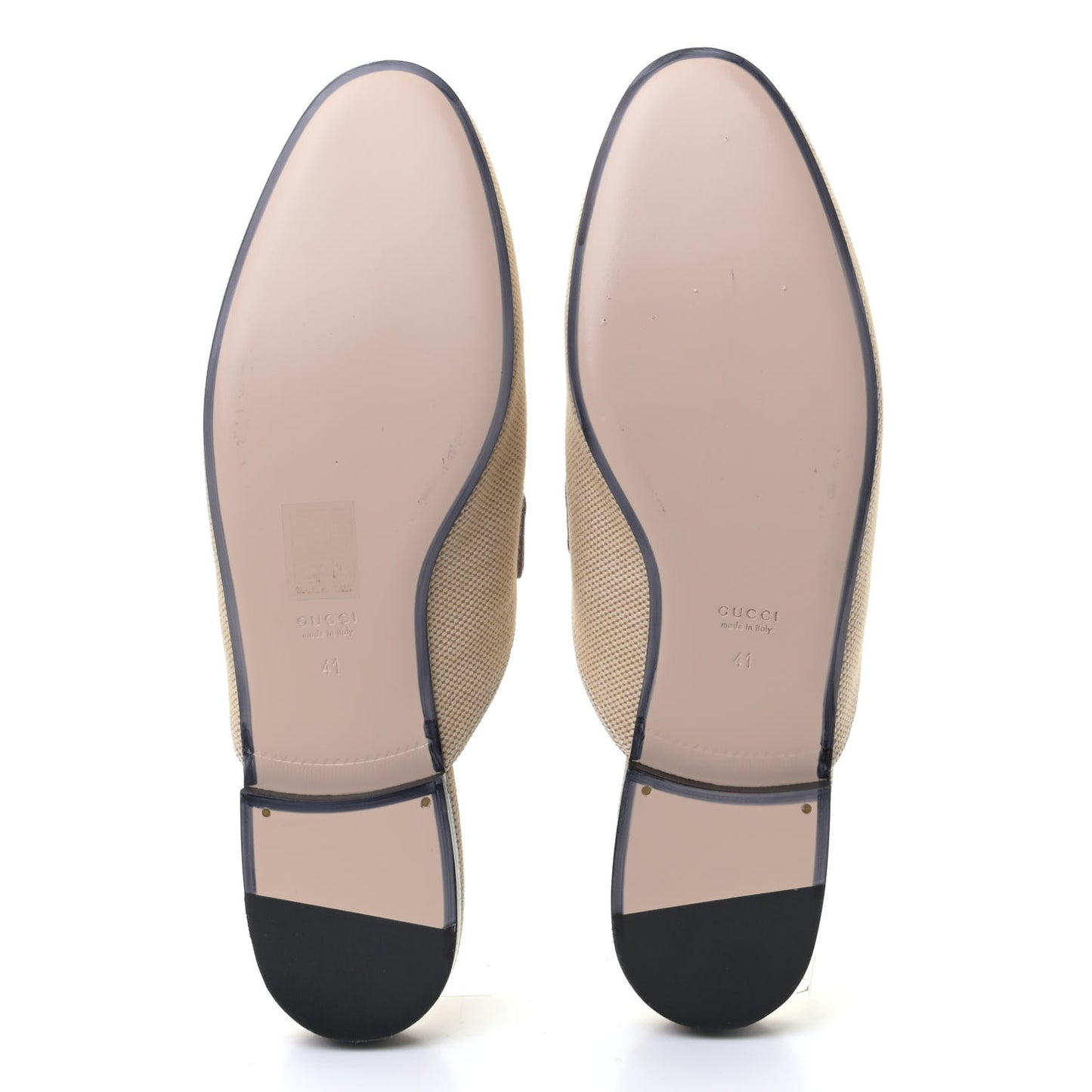 Canvas Vintage Charlotte Web Princetown Slippers 41 Sand Cuir