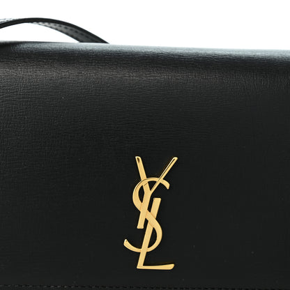 Saint Laurent Grained Calfskin Monogram Phone Holder Crossbody Black 7 of 10