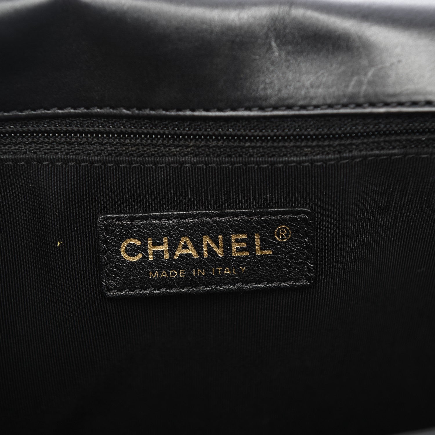 Chanel Glazed Calfskin Large Boy Flap Black 6 of 10