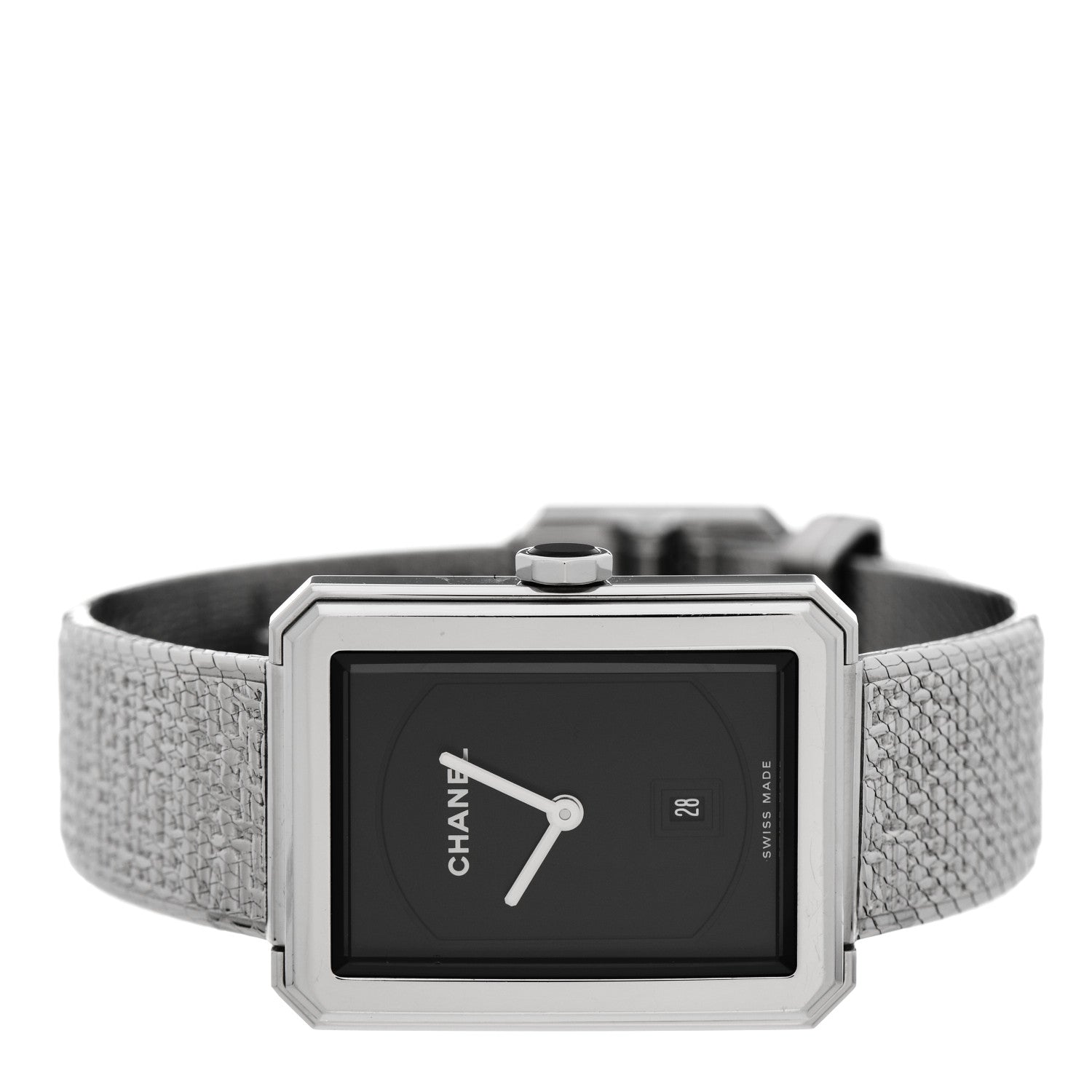 Chanel Stainless Steel 26mm Boy-friend Tweed Quartz Watch Black 2 of 7